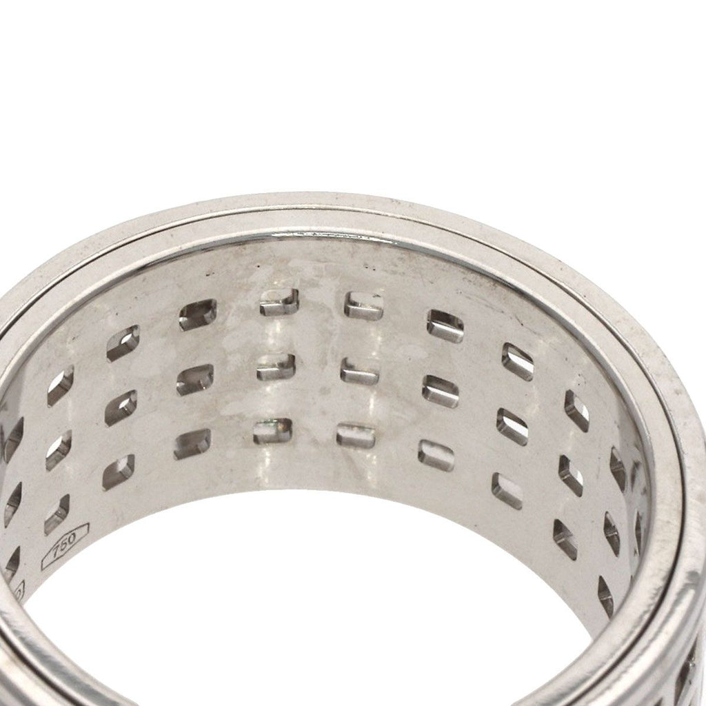 Gucci Scroll Wide Ring 18k White Gold