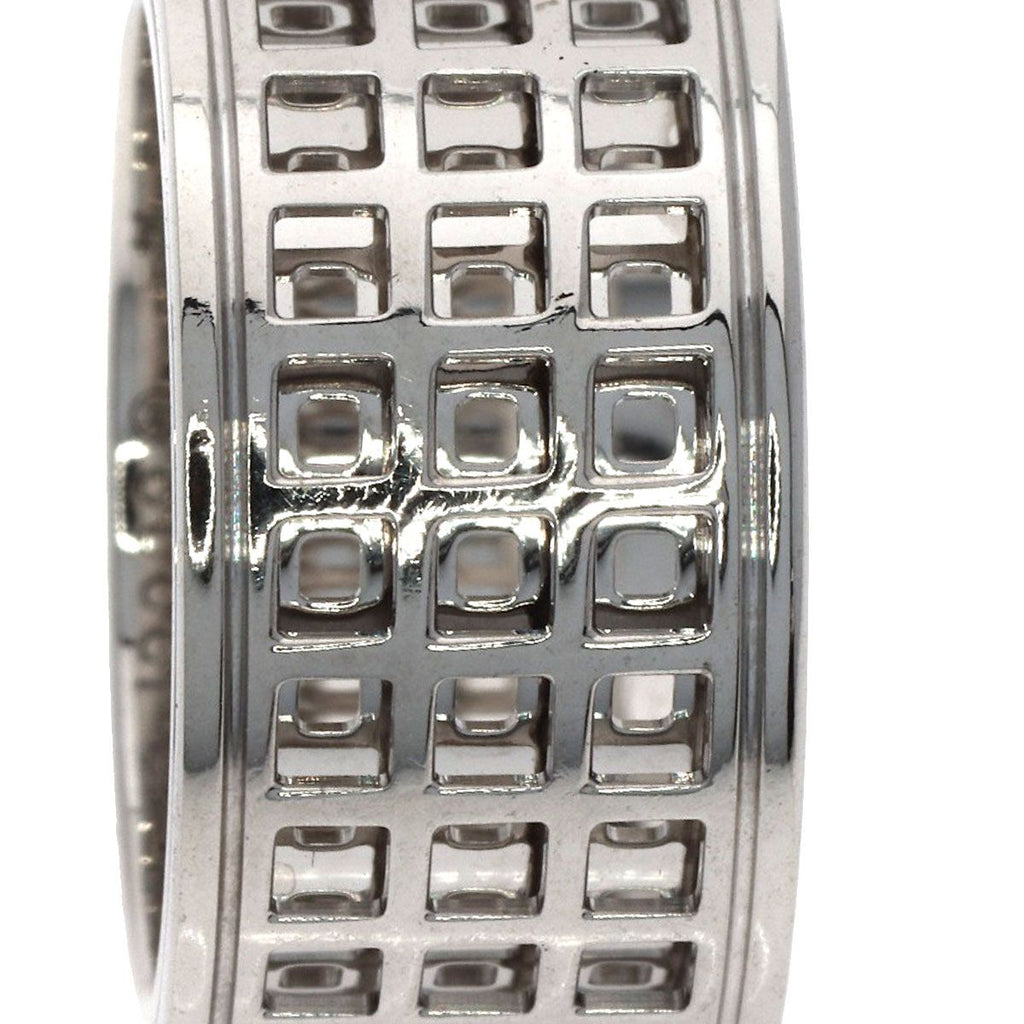 Gucci Scroll Wide Ring 18k White Gold