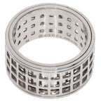 Gucci Scroll Wide Ring 18k White Gold