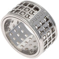 Gucci Scroll Wide Ring 18k White Gold