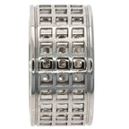 Gucci Scroll Wide Ring 18k White Gold
