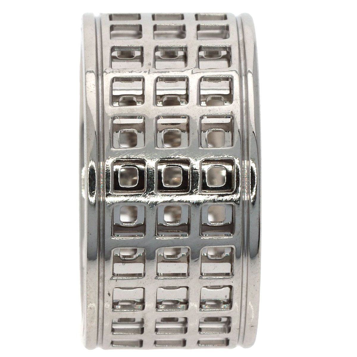 Gucci Scroll Wide Ring 18k White Gold