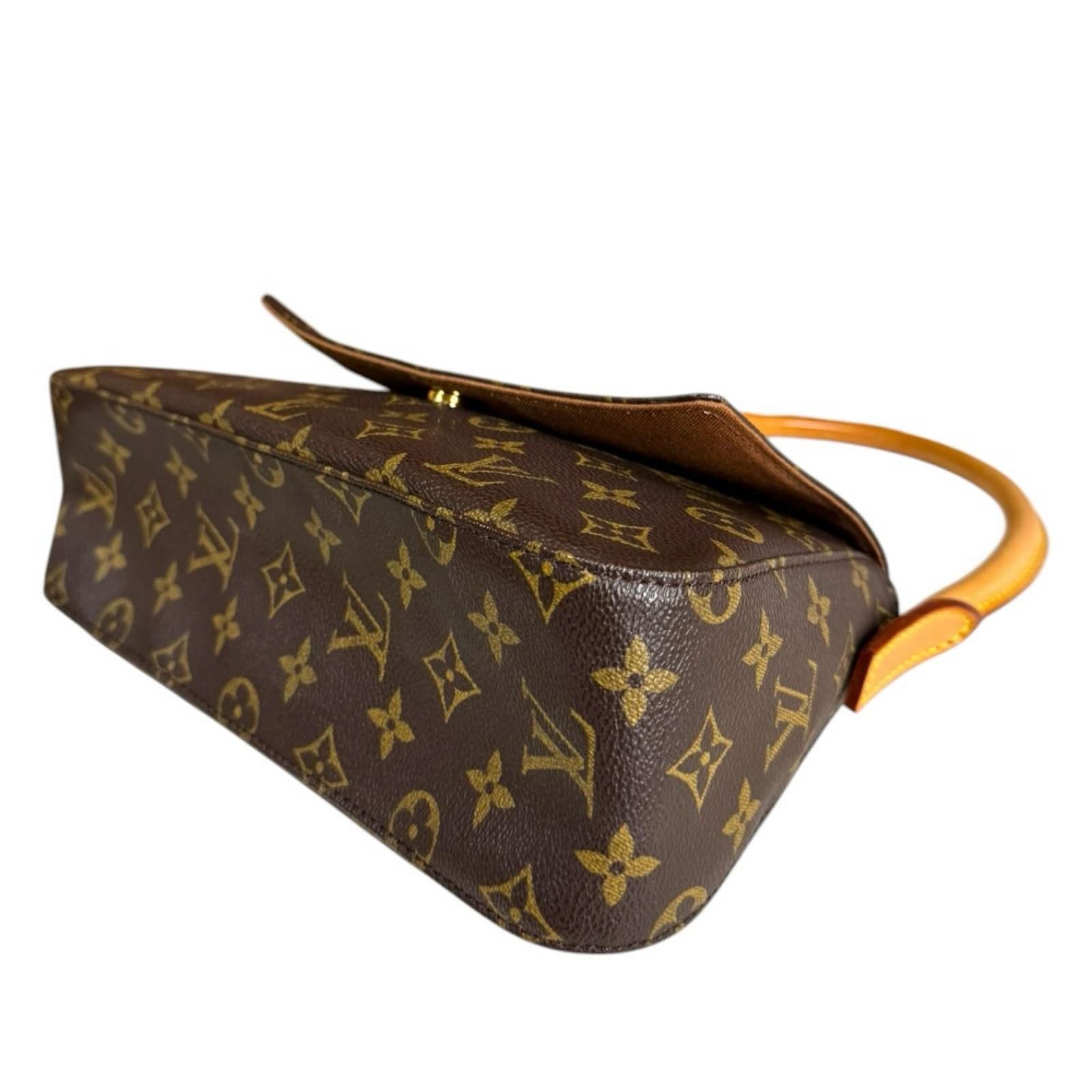 Louis Vuitton Mini Looping Monogram Handbag Canvas Brown — view 7