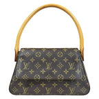 Louis Vuitton Mini Looping Monogram Handbag Canvas Brown