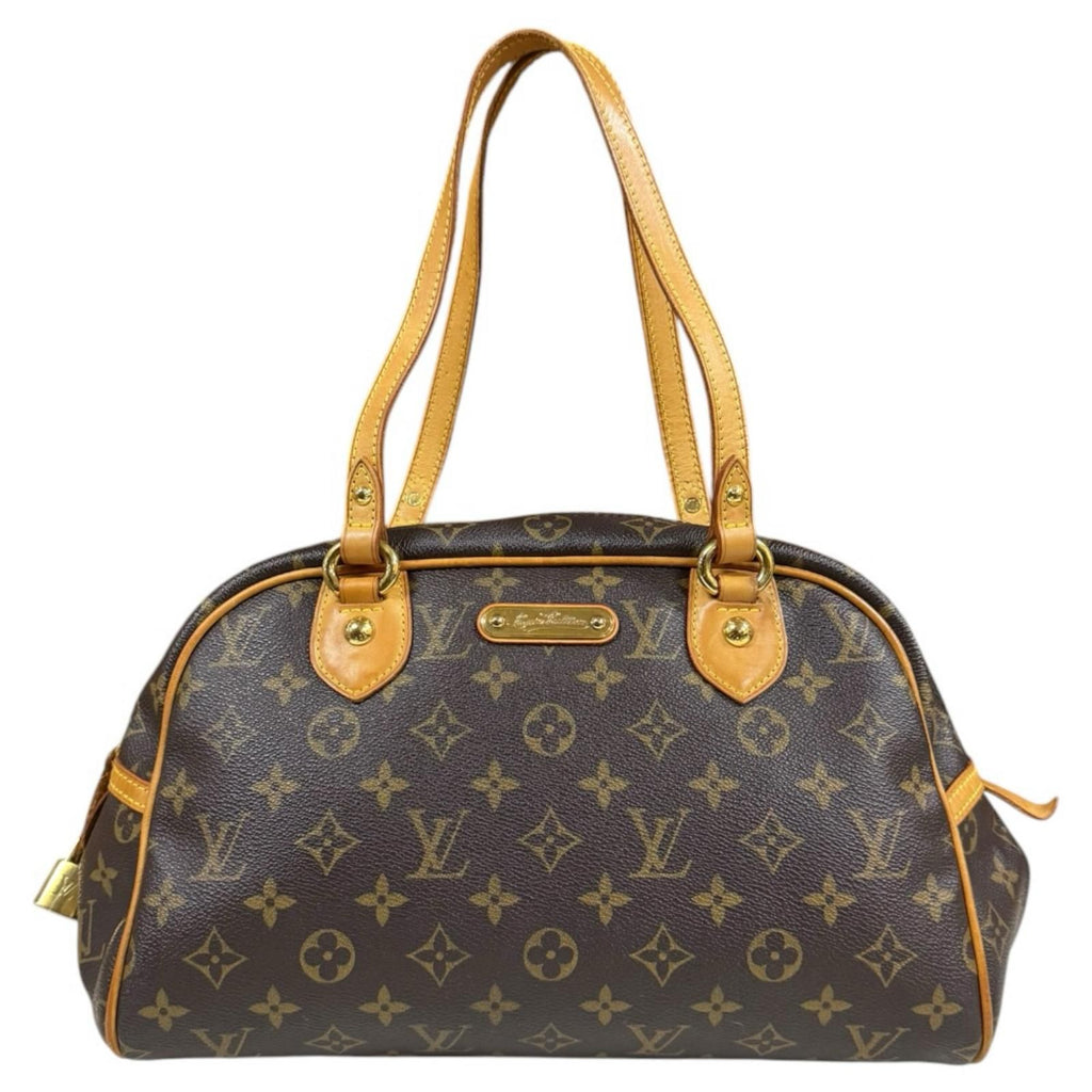 Louis Vuitton Montorgueil PM Monogram Shoulder Bag Canvas Brown