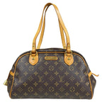Louis Vuitton Montorgueil PM Monogram Shoulder Bag Canvas Brown