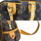 Louis Vuitton Montorgueil PM Monogram Shoulder Bag Canvas Brown — view 9