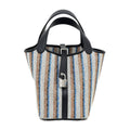Hermes Picotin Lock PM Couverture Toile Ash Swift Black Ecru Brown Blue Silver