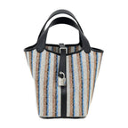 Hermes Picotin Lock PM Couverture Toile Ash Swift Black Ecru Brown Blue Silver
