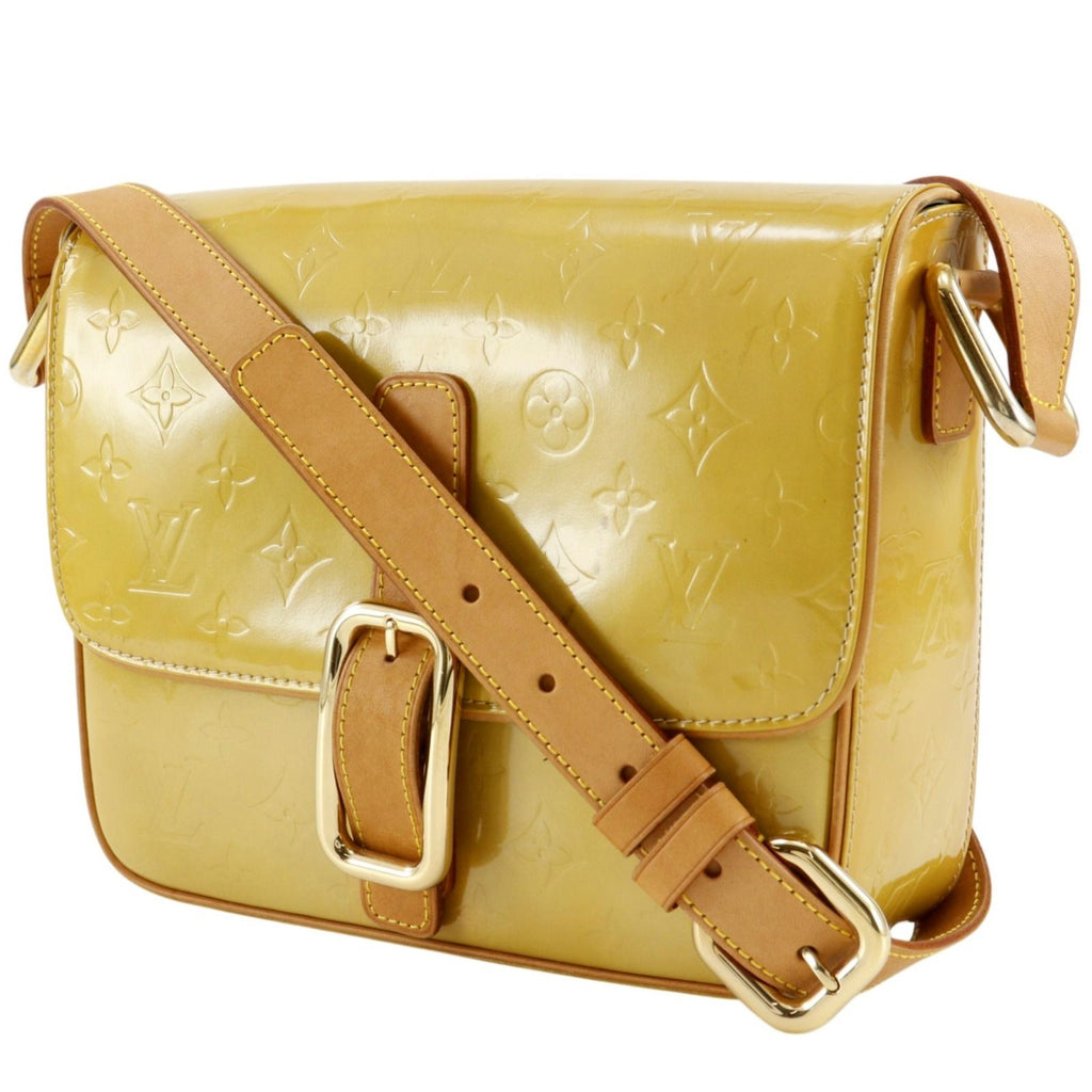 Louis Vuitton Christie GM Monogram Vernis Beige Shoulder Bag — view 2