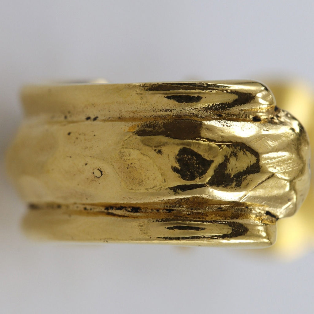 Chanel Loop Vintage Gold Plated Earrings — view 6