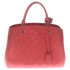 Louis Vuitton Monogram Empreinte Montaigne MM 2-Way Shoulder Bag Pink Leather