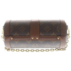 Louis Vuitton Monogram Papillon Trunk Chain Shoulder Bag 2-Way Brown Leather — view 2