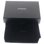 Chanel Quilted Chain Wallet Caviar Leather Shoulder Bag Gold Black Plate — view 6