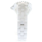 Chanel Shell Dial Bezel Diamond Watch White Rhinestone Ce SS Quartz — view 2