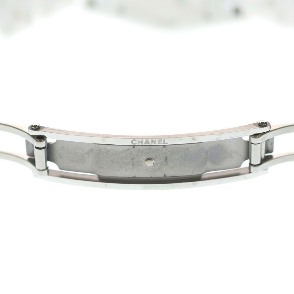 Chanel Shell Dial Bezel Diamond Watch White Rhinestone Ce SS Quartz — view 6