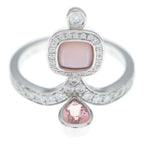 Hermes Apara Earrings Au Pearl Tourmaline Ring Silver Pink — view 4