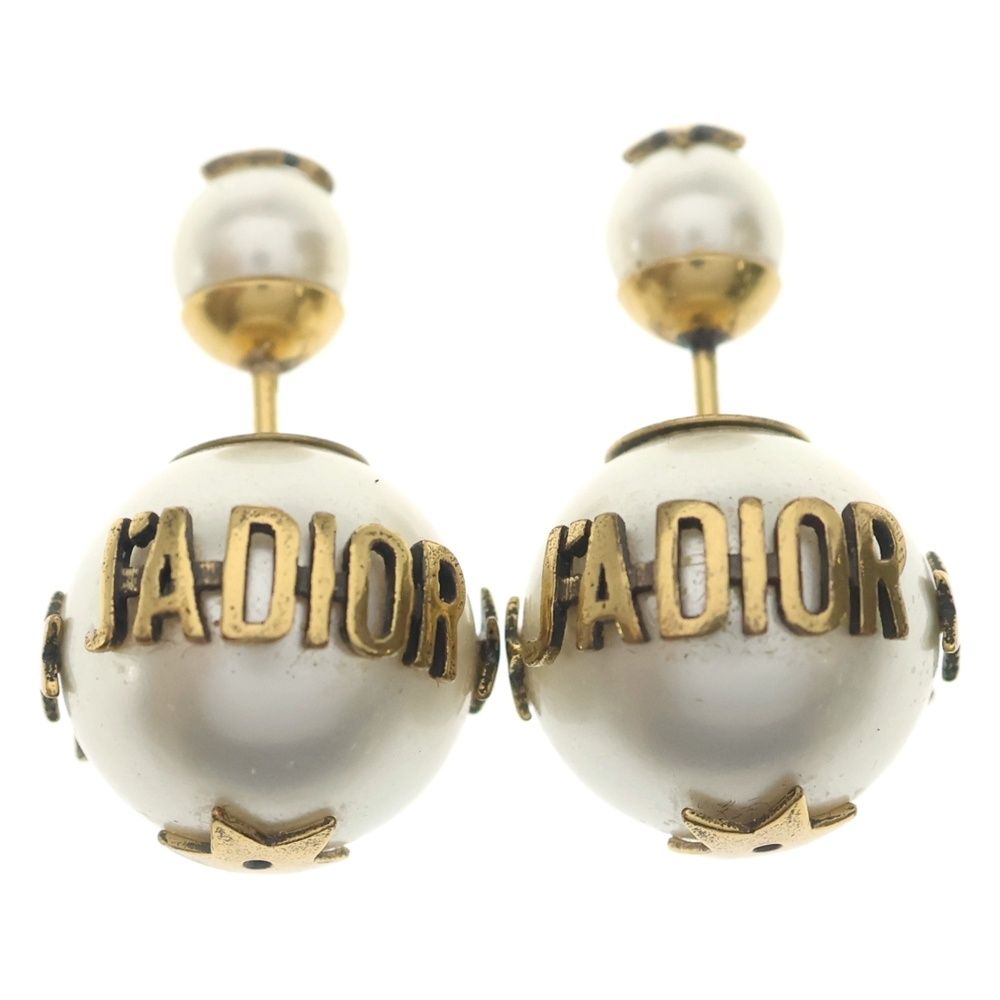 Dior Pearl Earrings White Gold