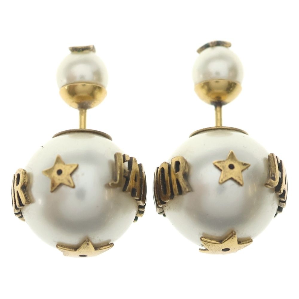Dior Pearl Earrings White Gold — view 2