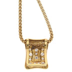 Celine Pave Diamond Necklace 18k YG Yellow Gold Pendant — view 5