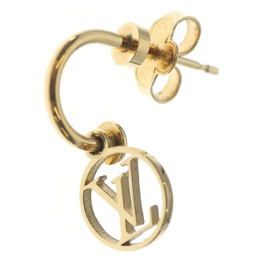 Louis Vuitton Boucle Doreil Blue Ming Earrings Gold