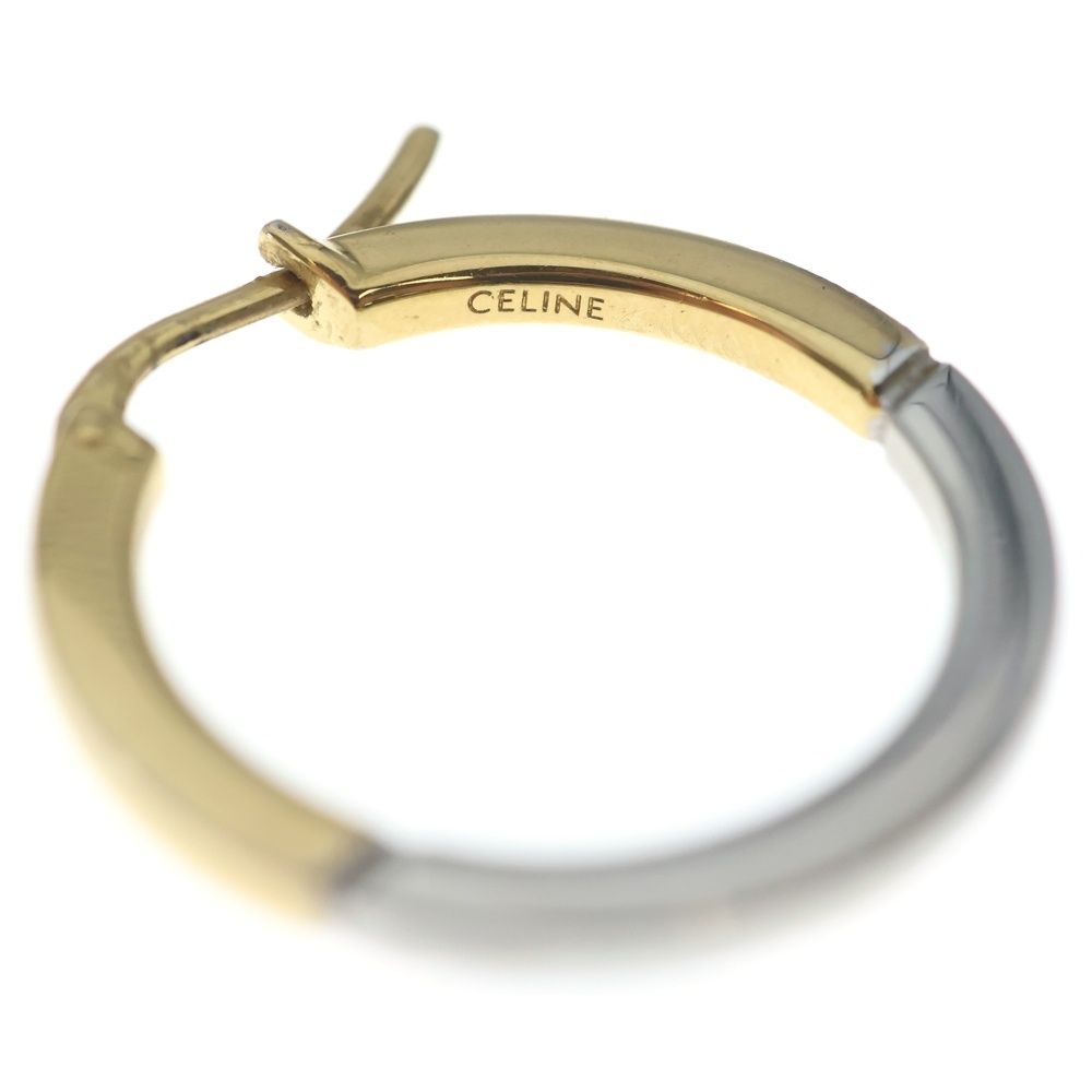Celine Hoop Earrings Gold Silver — view 5