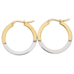 Celine Hoop Earrings Gold Silver — view 3