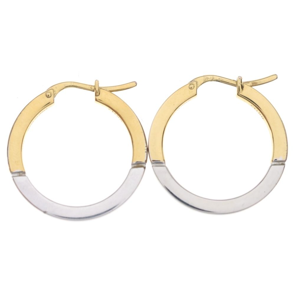 Celine Hoop Earrings Gold Silver — view 3
