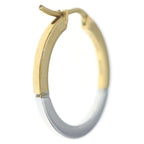 Celine Hoop Earrings Gold Silver — view 2
