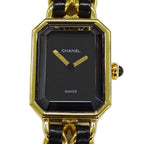 Chanel Watch Premiere Quartz Leather M Square Gold Black — view 2