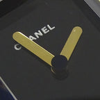 Chanel Watch Premiere Quartz Leather L Square Gold Black — view 8