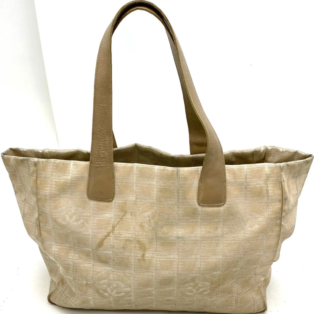Chanel Tote New Travel Beige CC Logo Business