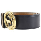 Hermes Hose Buckle Reversible Vintage Box Calf Gold Plated Black Brown Belt — view 2