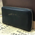Gucci Wallet Round Leather Black Card Coin