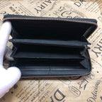 Gucci Wallet Round Leather Black Card Coin — view 5