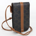 Celine Mobile Pouch Triomphe Canvas Crossbody Shoulder Bag