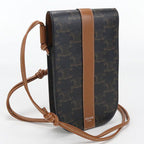 Celine Mobile Pouch Triomphe Canvas Crossbody Shoulder Bag