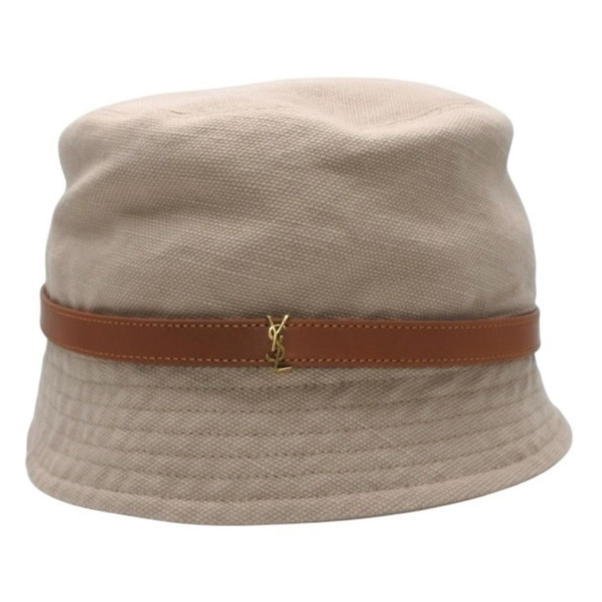 Saint Laurent Cassandra Bucket Hat Beige Light Brown