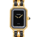 Chanel Watch Premiere XL Black Leather