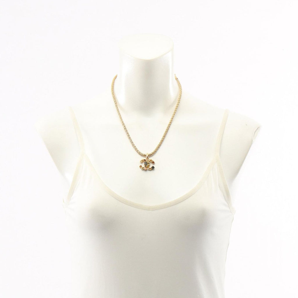 Chanel Necklace CC Logo Gripoix — view 6