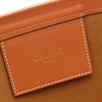 Celine Shoulder Bag Coufan Camouflage Khaki Green Canvas Leather — view 4