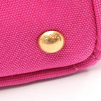 Prada Handbag Canapa Pink Purple Canvas Tote — view 8