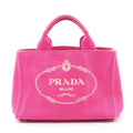 Prada Handbag Canapa Pink Purple Canvas Tote