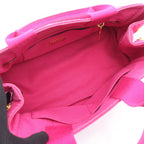 Prada Handbag Canapa Pink Purple Canvas Tote — view 3