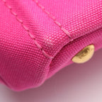 Prada Handbag Canapa Pink Purple Canvas Tote — view 7