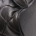 Chanel Backpack Quilted Black Lambskin Double Turnlock Chain — view 9