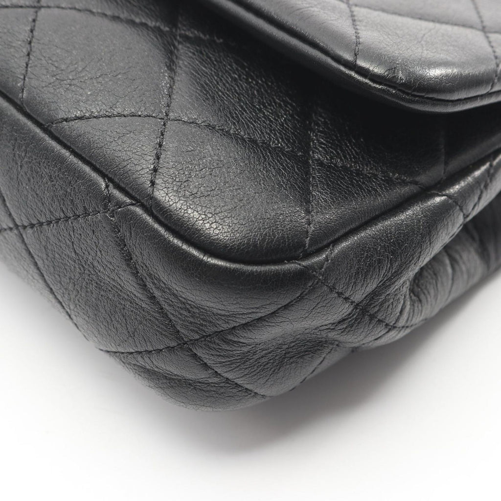 Chanel Shoulder Bag Quilted Small Flap Black Leather Chain — view 6
