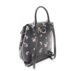 Louis Vuitton Backpack Lockme Mini Noir Floral Print Leather — view 2