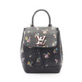Louis Vuitton Backpack Lockme Mini Noir Floral Print Leather
