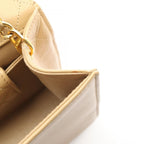 Chanel Shoulder Bag Quilted Vintage Beige Lambskin Chain — view 7